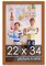 Slim Profile Brown Picture Frame - UV Acrylic, Foam Board Backing, Hanging Hardware